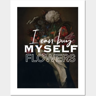 i can buy myself flowers painting man Posters and Art